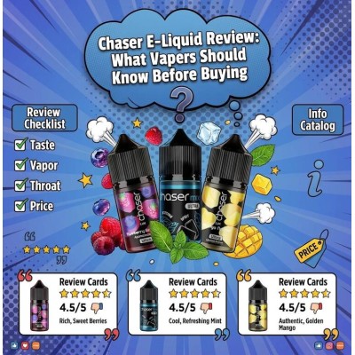 Chaser E-Liquid Review: What Vapers Should Know Before Buying