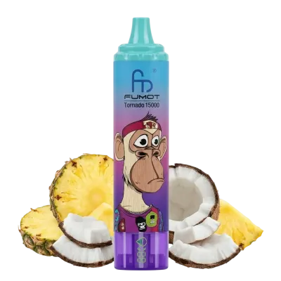 ᐈ Buy FUMOT TORNADO 15000 Puffs 50mg Disposable Vape Pina Colada with ...