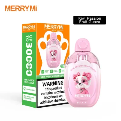 MERRYMi Kitty 30K Puffs - Kiwi Passion Fruit Guava - Disposable Vape
