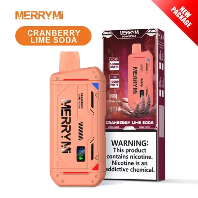 MERRYMi M-MECHA 16000 Puffs - Cranberry Lime Soda - Disposable Vape