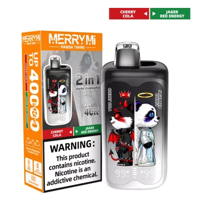 MERRYMi PANDA TWINS 40000 Puffs - Blackberry Cherry Dragon Fruit-Ice - Einweg-E-Zigarette