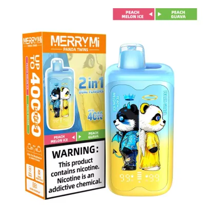 MERRYMi PANDA TWINS 40000 Puffs - Blackberry Cherry Dragon Fruit-Ice - Einweg-E-Zigarette