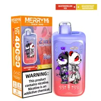 MERRYMi PANDA TWINS 40000 Puffs - Blackberry Cherry Dragon Fruit-Ice - Einweg-E-Zigarette