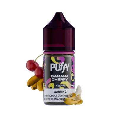 PUFFY 50mg 30ml (Banana cherry) - E-liquid Nicotine Salt 5%