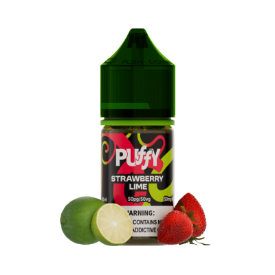 PUFFY 50 mg 30 ml (Erdbeer-Limette) – E-Liquid mit 5 % Nikotinsalz PUFFY 50 mg 30 ml (Erdbeer-Limette) – E-Liquid mit 5 % Nikotinsalz