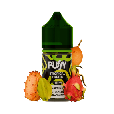 PUFFY 50mg 30ml (Frutas Tropicales) - Líquido electrónico con sales de nicotina al 5% PUFFY 50mg 30ml (Frutas Tropicales) - Líquido electrónico con sales de nicotina al 5%