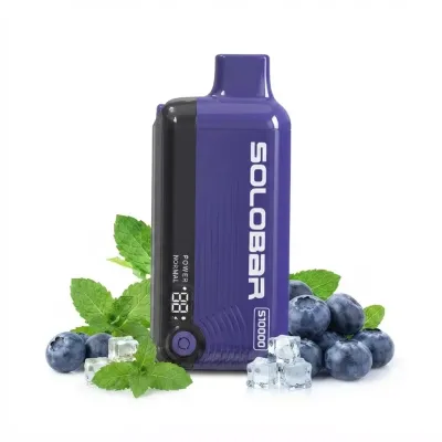 SOLOBAR S10000 Puffs - Black Ice - Disposable Vape SOLOBAR S10000 Puffs - Black Ice - Disposable Vape