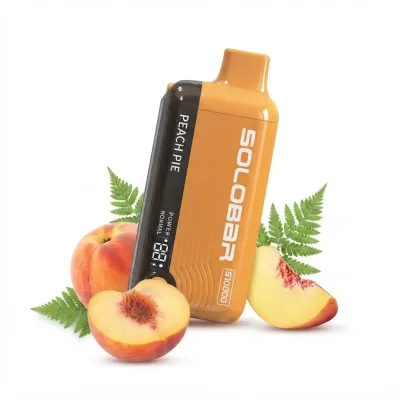 SOLOBAR S10000 Puffs - Peach Pie - Disposable Vape SOLOBAR S10000 Puffs - Peach Pie - Disposable Vape