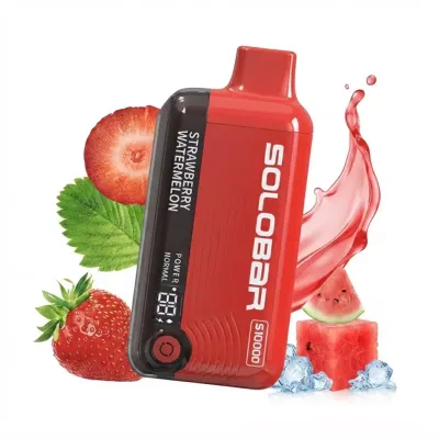 SOLOBAR S10000 Puffs - Strawberry Watermelon - Disposable Vape SOLOBAR S10000 Puffs - Strawberry Watermelon - Disposable Vape