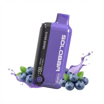 SOLOBAR S10000 Puffs - Super Berry - Disposable Vape SOLOBAR S10000 Puffs - Super Berry - Disposable Vape