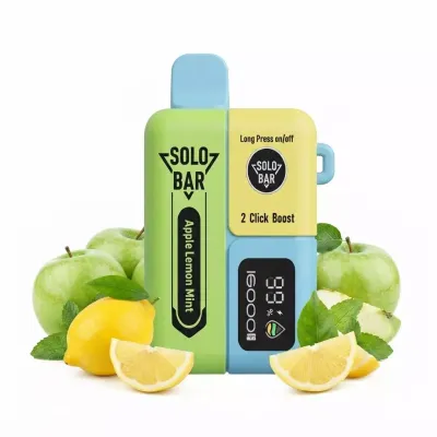 SOLOBAR S16000 Puffs - Apple Lemon Mint - Vape desechable SOLOBAR S16000 Puffs - Apple Lemon Mint - Vape desechable
