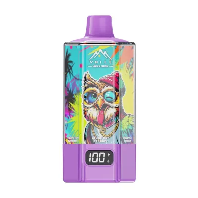 VHILL HEXA 300K Puffs - Grape Ice / Raspberry Lemon / Blueberry Red Bull / Pineapple Coconut / Strawberry Lychee / Black Dragon Strawberry Ice - Disposable Vape