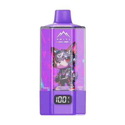 VHILL HEXA 300K Puffs - Peach Ice / Lemon Lime / Strawberry Watermelon / Raspberry Grape / Strawberry Ice / Cherry Pomegranate - Einweg-E-Zigarette