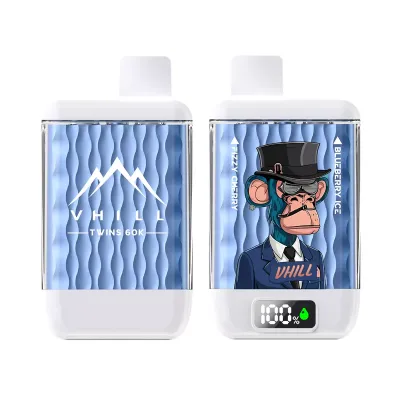 VHILL TWINS 60K Puffs - Blueberry Ice & Fizzy Cherry - Disposable Vape VHILL TWINS 60K Puffs - Blueberry Ice & Fizzy Cherry - Disposable Vape