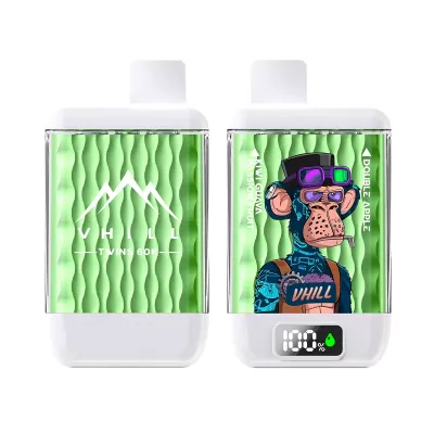 VHILL TWINS 60K Puffs - Double Apple & Kiwi Guava Passion Fruit - Disposable Vape VHILL TWINS 60K Puffs - Double Apple & Kiwi Guava Passion Fruit - Disposable Vape