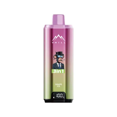 VHILL TRIPLE 90K Puffs - Grape Ice / Strawberry Candy / Strawberry Raspberry Cherry - Disposable Vape