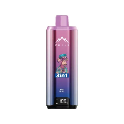 VHILL TRIPLE 90K Puffs - Strawberry Dragon Fruit / Red Bull / Raspberry Watermelon - Disposable Vape