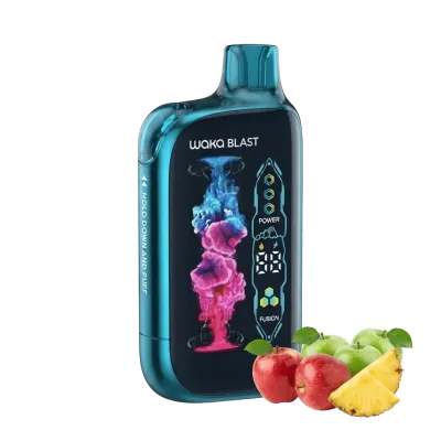 WAKA BLAST 45000 Puffs 50mg - Double Apple / Fruity Fusion / Pineapple - Disposable Vape 5% WAKA BLAST 45000 Puffs 50mg - Double Apple / Fruity Fusion / Pineapple - Disposable Vape 5%