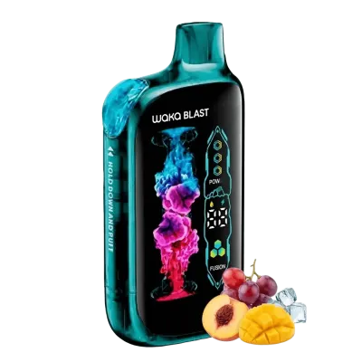 WAKA BLAST 45000 Puffs 50mg - Mixed Fruits / Peach Mango / Grape Ice - Disposable Vape 5% WAKA BLAST 45000 Puffs 50mg - Mixed Fruits / Peach Mango / Grape Ice - Disposable Vape 5%