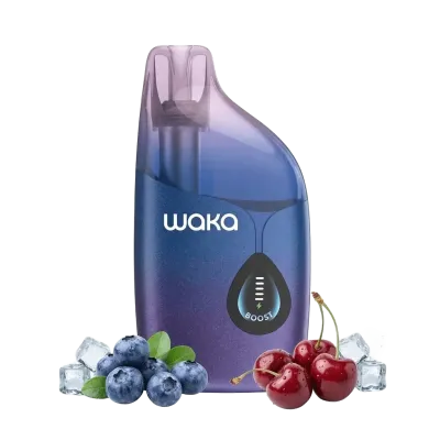 WAKA DIVA 60000 Puffs 50mg - Blueberry Ice & Fizzy Cherry - Disposable Vape 5% WAKA DIVA 60000 Puffs 50mg - Blueberry Ice & Fizzy Cherry - Disposable Vape 5%