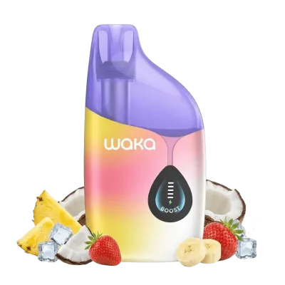 WAKA DIVA 60000 Puffs 50mg - Pineapple Coconut & Strawberry Banana - Disposable Vape 5% WAKA DIVA 60000 Puffs 50mg - Pineapple Coconut & Strawberry Banana - Disposable Vape 5%