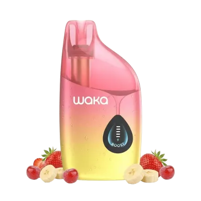 WAKA DIVA 60000 Puffs 50mg - Strawberry Banana & Fizzy Cherry - Disposable Vape 5% WAKA DIVA 60000 Puffs 50mg - Strawberry Banana & Fizzy Cherry - Disposable Vape 5%
