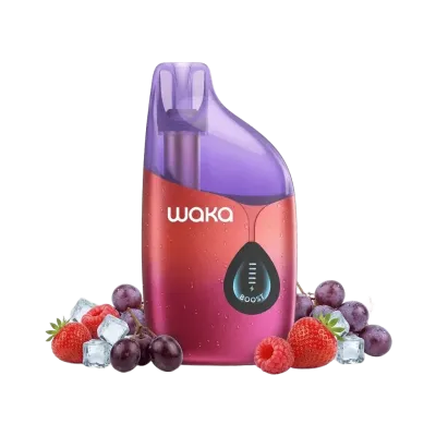 WAKA DIVA 60000 Puffs 50mg - Strawberry Raspberry Cherry Ice & Grape Ice - Disposable Vape 5% WAKA DIVA 60000 Puffs 50mg - Strawberry Raspberry Cherry Ice & Grape Ice - Disposable Vape 5%