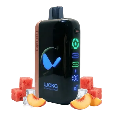 WAKA Jupiter 50000 Puffs 50mg - Sour Watermelon Peach - Disposable Vape 5% WAKA Jupiter 50000 Puffs 50mg - Sour Watermelon Peach - Disposable Vape 5%