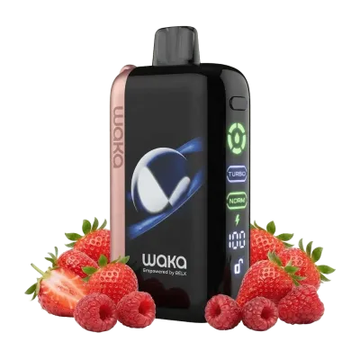 WAKA Jupiter 50000 Puffs 50mg - Strawberry Raspberry - Disposable Vape 5% WAKA Jupiter 50000 Puffs 50mg - Strawberry Raspberry - Disposable Vape 5%
