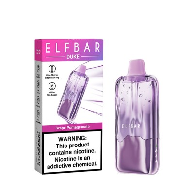 BARRA DE CHOCOLATE ELF BAR DUKE 30K PUFFS - Uva Granada 5%