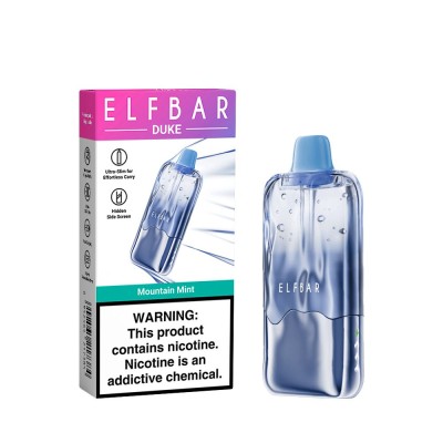 BARRA DE CHOCOLATE ELF BAR DUKE 30K - Menta de Montaña 5%