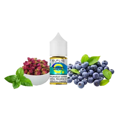 ELFLIQ 50mg 30ml (Blueberry Rose Mint) - E-liquid Nicotine Salt 5% ELFLIQ 50mg 30ml (Blueberry Rose Mint) - E-liquid Nicotine Salt 5%