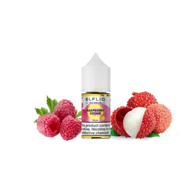 ELFLIQ 50mg 30ml (Frambuesa y lichi) - Líquido electrónico con sales de nicotina al 5%