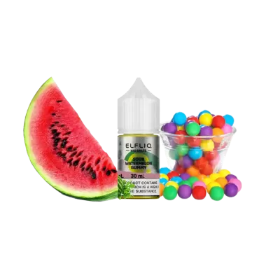 ELFLIQ 50 mg 30 ml (Bonbons gélifiés à la pastèque acidulée) - E-liquide aux sels de nicotine 5 % ELFLIQ 50 mg 30 ml (Bonbons gélifiés à la pastèque acidulée) - E-liquide aux sels de nicotine 5 %