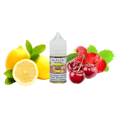 ELFLIQ 50 mg 30 ml (Fraise Cerise Citron) - E-liquide aux sels de nicotine 5 % ELFLIQ 50 mg 30 ml (Fraise Cerise Citron) - E-liquide aux sels de nicotine 5 %