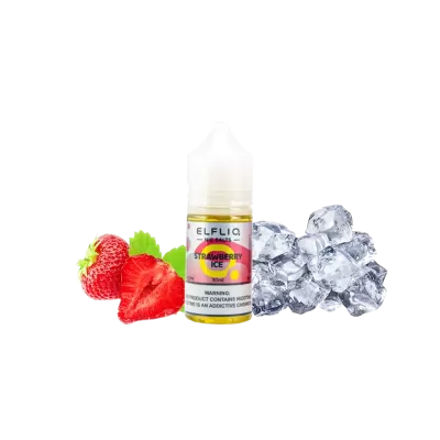 ELFLIQ 50mg 30ml (Fresa Helada) - Líquido para cigarrillo electrónico con sales de nicotina al 5%