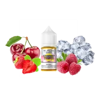ELFLIQ 50 mg 30 ml (Erdbeere-Himbeer-Kirsch-Eis) - E-Liquid mit 5 % Nikotinsalz