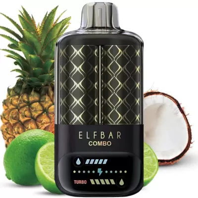 ELF BAR COMBO 25000 - LIME AND PINEAPPLE 5% - RECHARGEABLE ELF BAR COMBO 25000 - LIME AND PINEAPPLE 5% - RECHARGEABLE