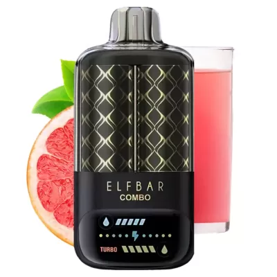 ELF BAR COMBO 25000 - PINK LEMONADE AND GRAPEFRUIT 5% - RECHARGEABLE ELF BAR COMBO 25000 - PINK LEMONADE AND GRAPEFRUIT 5% - RECHARGEABLE