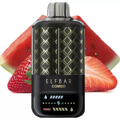 ELF BAR COMBO 25000 - WATERMELON AND STRAWBERRY 5% - RECHARGEABLE ELF BAR COMBO 25000 - WATERMELON AND STRAWBERRY 5% - RECHARGEABLE