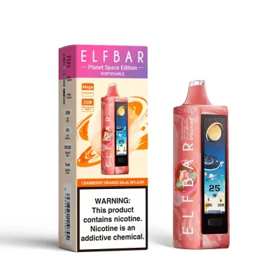 ELF BAR PLANET 25000 CRANBERRY ORANGE BAJA SPLASH 5% ELF BAR PLANET 25000 CRANBERRY ORANGE BAJA SPLASH 5%