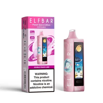 ELF BAR PLANET 25000 DOUBLE PEACH LIME 5% ELF BAR PLANET 25000 DOUBLE PEACH LIME 5%