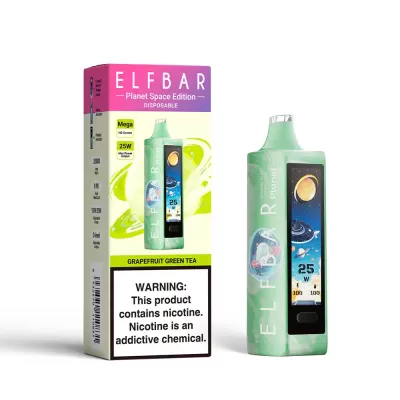ELF BAR PLANET 25000 GRAPEFRUIT GREEN TEA 5% ELF BAR PLANET 25000 GRAPEFRUIT GREEN TEA 5%