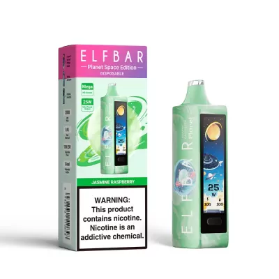 ELF BAR PLANET 25000 JASMINE RASPBERRY 5% ELF BAR PLANET 25000 JASMINE RASPBERRY 5%