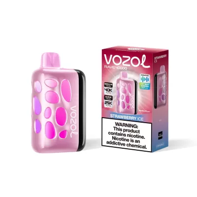 VOZOL RAVE 40K - Strawberry Ice 5% NICOTINE
